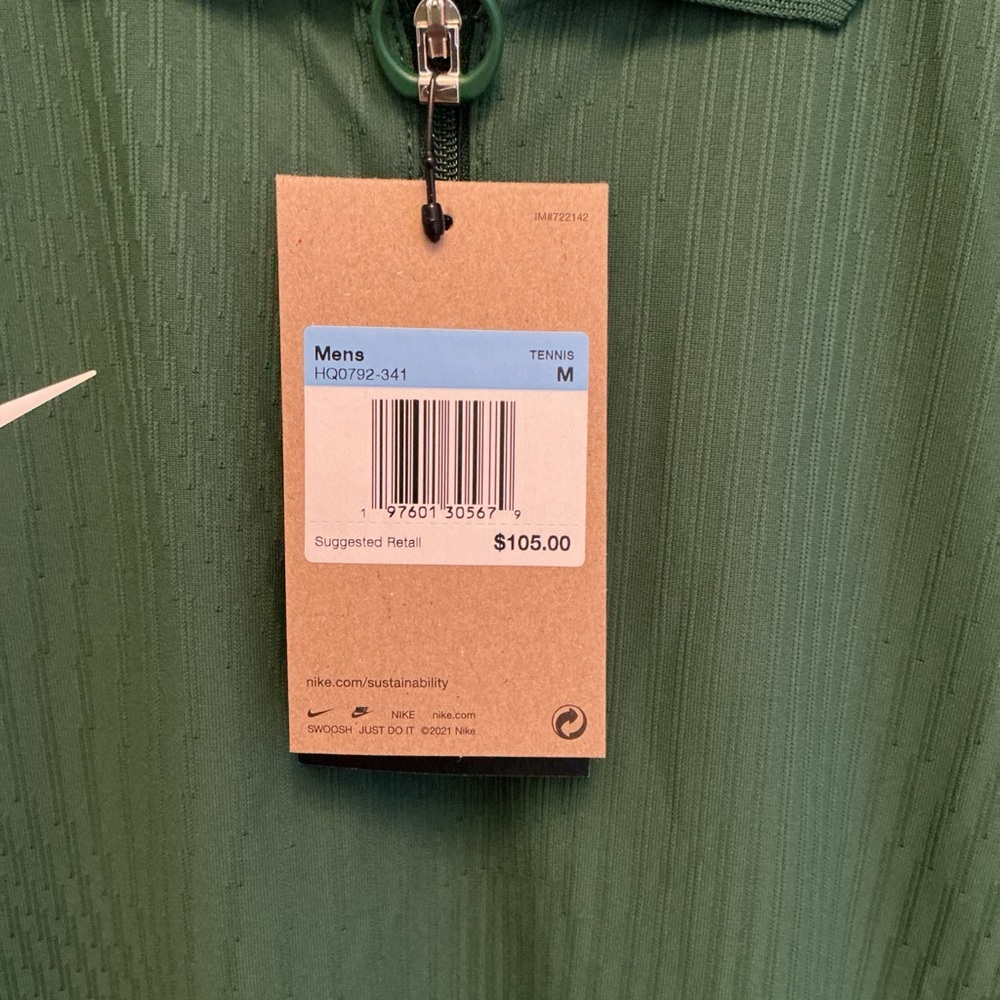 NWT Nike Dri-FIT ADV Medium Court Slam Tennis Pickleball Golf Polo HQ0792 $105 - Picture 7 of 7